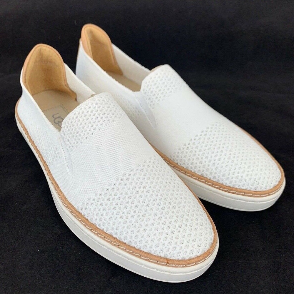 Ugg Sammy Knit Women's White Slip On Casual Sneakers